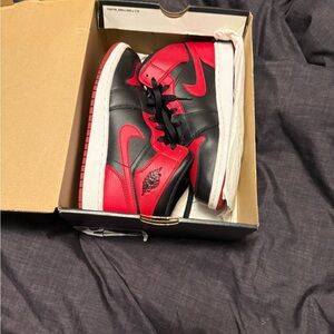 Jordan Red and Black Sneakers Iconic Design